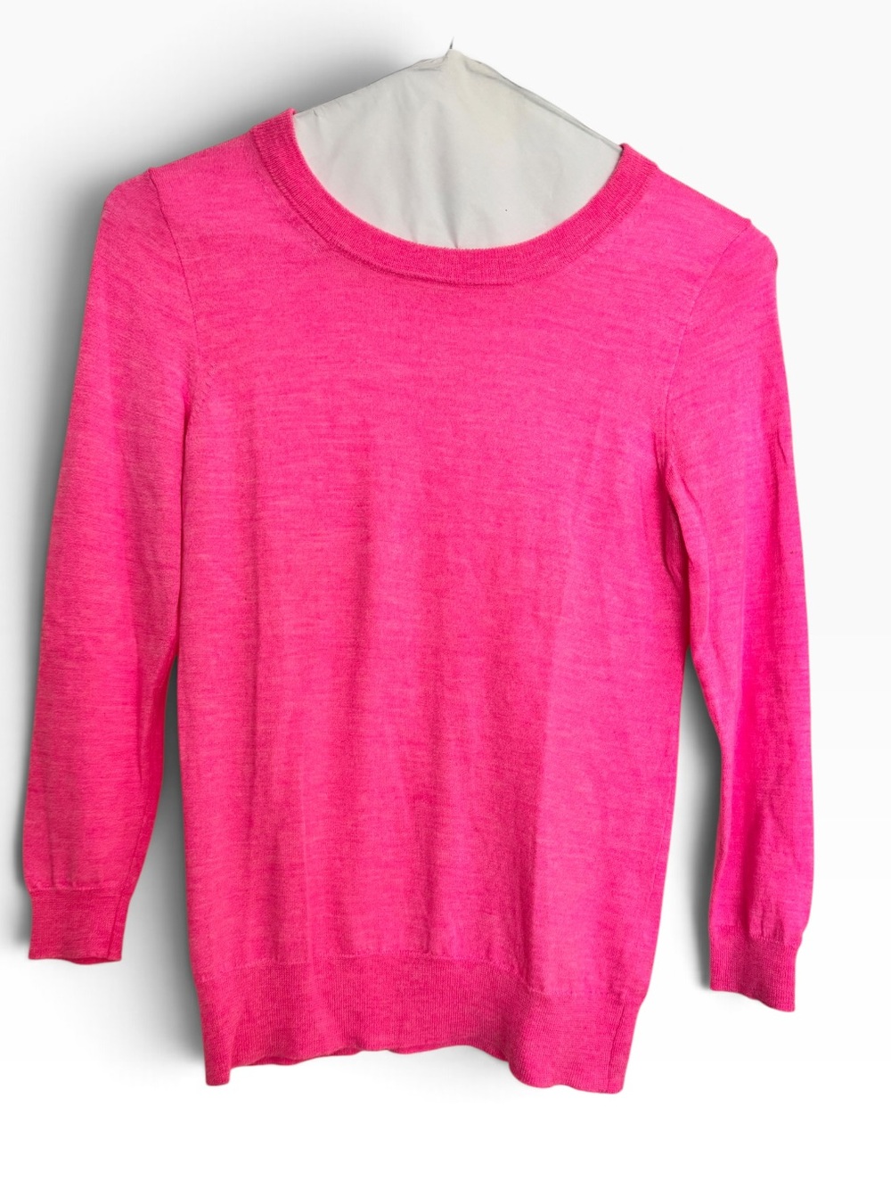 J. Crew Neon Pink Crewneck Sweater